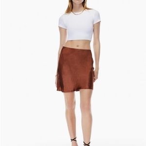 Aritzia Wilfred Slip mini skirt